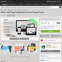 CMS Themes - Infine - One Page Conference & Event Drupal Theme