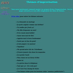 Thèmes d'impro