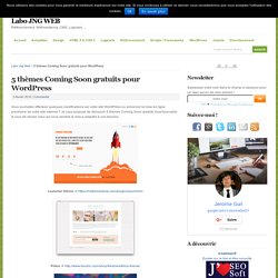 5 thèmes Coming Soon gratuits pour WordPress