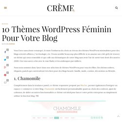 10 Thèmes Wordpress Féminin pour votre blog