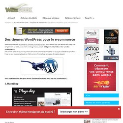 Des thèmes Wordpress pour le e-commerce