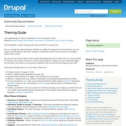 Theme guide (Drupal 6)