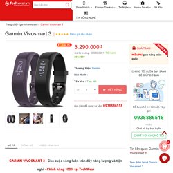 Đồng hồ theo dõi sức khỏe Garmin Vivosmart 3 chính hãng