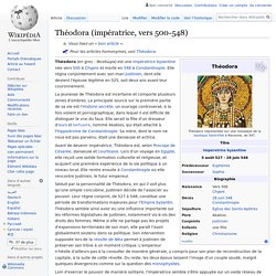 Théodora (impératrice, vers 500-548)