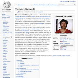 Theodore Kaczynski