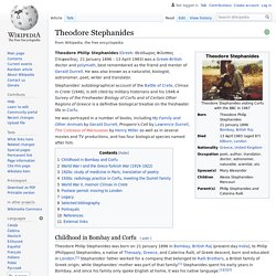 Theodore Stephanides