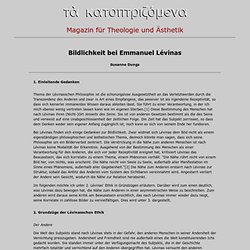 Magazin für Theologie und Ästhetik - Heft 25 - Susanne Dungs: Bildlichkeit bei Emmanuel Lévinas