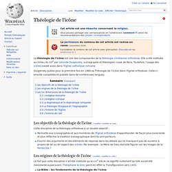 Théologie de l'icône