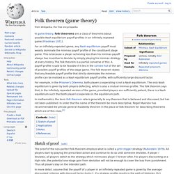Folk theorem (game theory)
