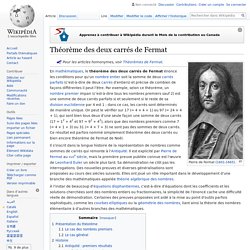 Théorème des deux carrés de Fermat