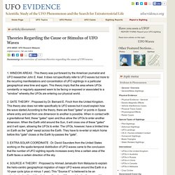Theories Regarding the Cause or Stimulus of UFO Waves