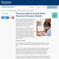 Theories Used in Social Work Practice & Practice Models