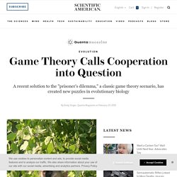 Game Theory Calls Cooperation into Question