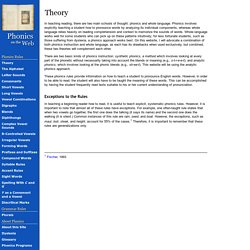 Theory (Phonics on the Web)