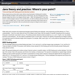 Java theory and practice: Where's your point?