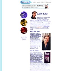www.theory.org.uk Resources: Judith Butler