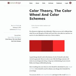 Color Theory, The Color Wheel And Color Schemes