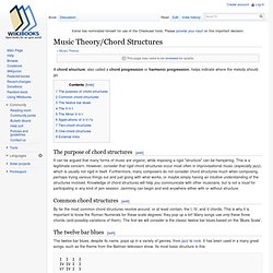 Music Theory/Chord Structures