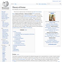 Theory of Forms