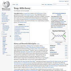 Yang–Mills theory