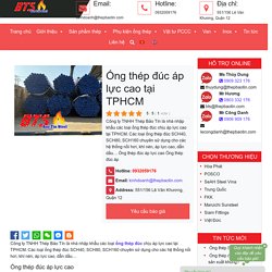 Ống thép đúc áp lực cao tại TPHCM - ASTM A106 » Thép Bảo Tín