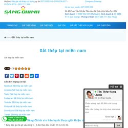 Sắt thép tại miền nam sắt thép xây dựng mới nhất 24/24 - 097.5555.055
