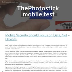 ThePhotostick mobile test