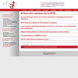 Actions des membres de la SFPE