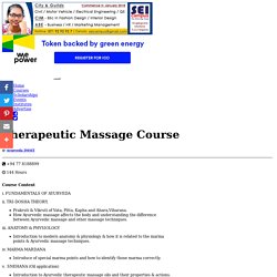 Therapeutic Massage Course