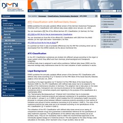 ATC/DDD Anatomical-therapeutic-chemical Classification with Defined Daily Doses