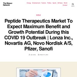 Peptide Therapeutics Market To Expect Maximum Benefit and Growth Potential During this COVID 19 Outbreak