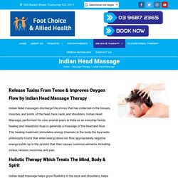 Best Indian Head Massage Therapists Footscray, Sunshine, Maribyrnong