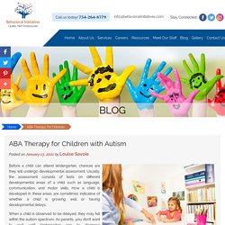 ABA Therapy for Children with Autism