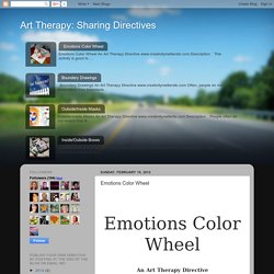 Art Therapy: Sharing Directives: Emotions Color Wheel