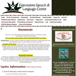 Therapy Documents - Expressions Speech
