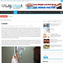 IV Therapy – Healthy Habit University