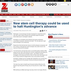 Stem Cell Treatment News