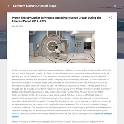 Proton Therapy Market To Witness Increasing Revenue Growth During The Forecast Period 2019–2027