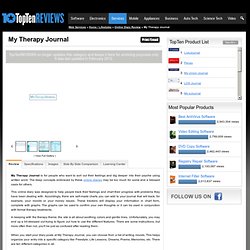 My Therapy Journal - TopTenREVIEWS