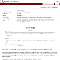 Pet Therapy - LolaFeist - Teen Wolf