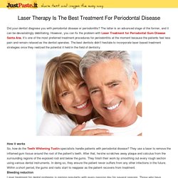 Laser Therapy Is The Best Treatment For Periodontal Disease