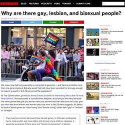 Why are there gay, lesbian, and bisexual people?