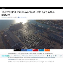 There's $200 million worth of Tesla cars in this picture