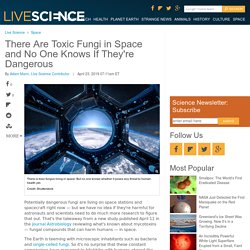 There Are Toxic Fungi in Space and No One Knows If They're Dangerous