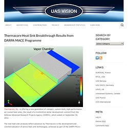 Thermacore Heat Sink Breakthrough Results from DARPA MACE Programme