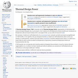 Thermal Design Power