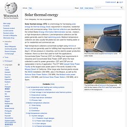 Solar thermal energy