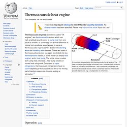 Thermoacoustic heat engine