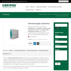 Thermocouple Converter (SM 13)