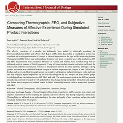 Comparing Thermographic, EEG, and Subjective Measures of Affective Experience During Simulated Product Interactions